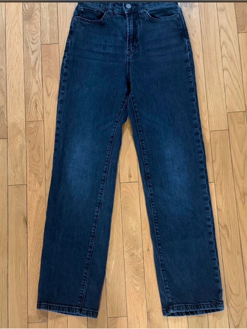 BDG Black High-Rise Straight Jeans